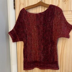 The Limited Maroon short sleeved Sweater
